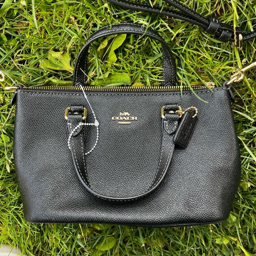 Coach Mini Gallery Crossbody bag in black
